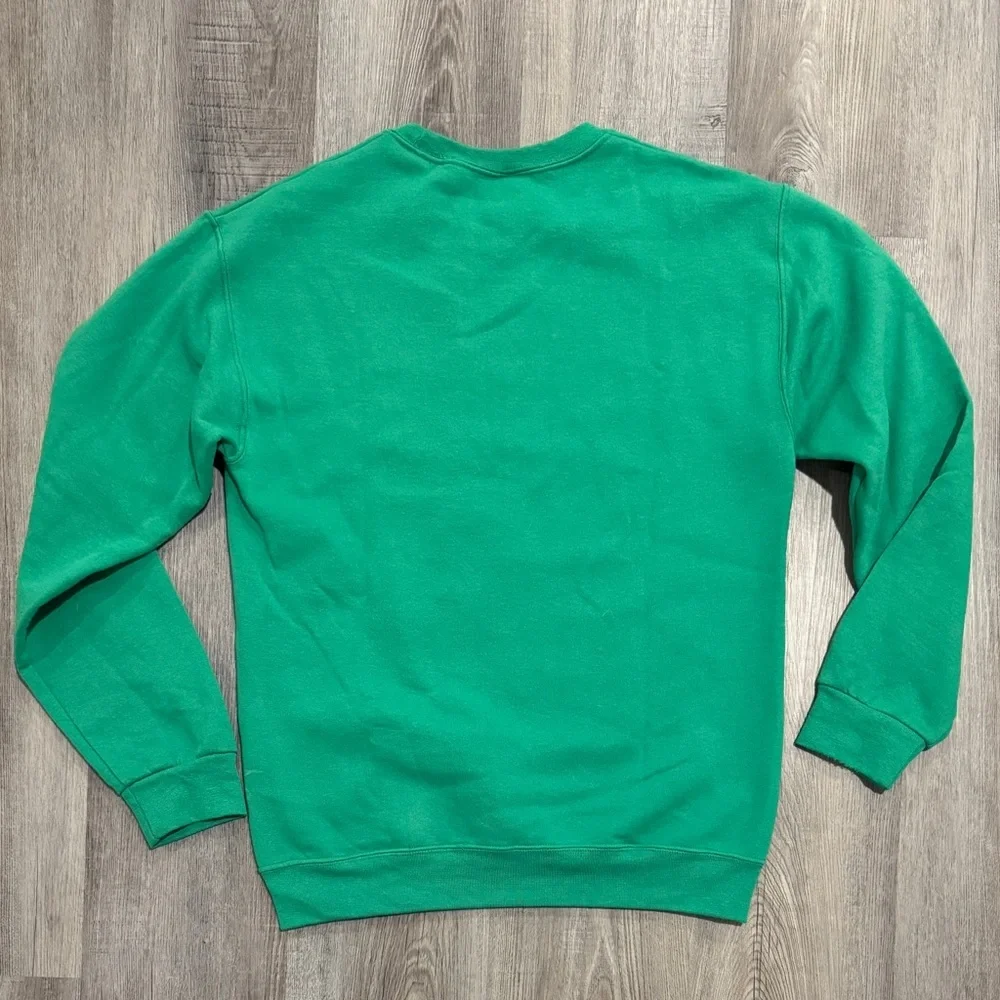 Jerzees Green Crewneck Holiday Sweater - Picture 5 of 5